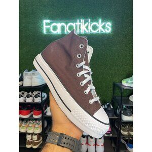Converse CTAS Hi Platform Womens Size 9 Shoes Brown White Classic Casual A12119C